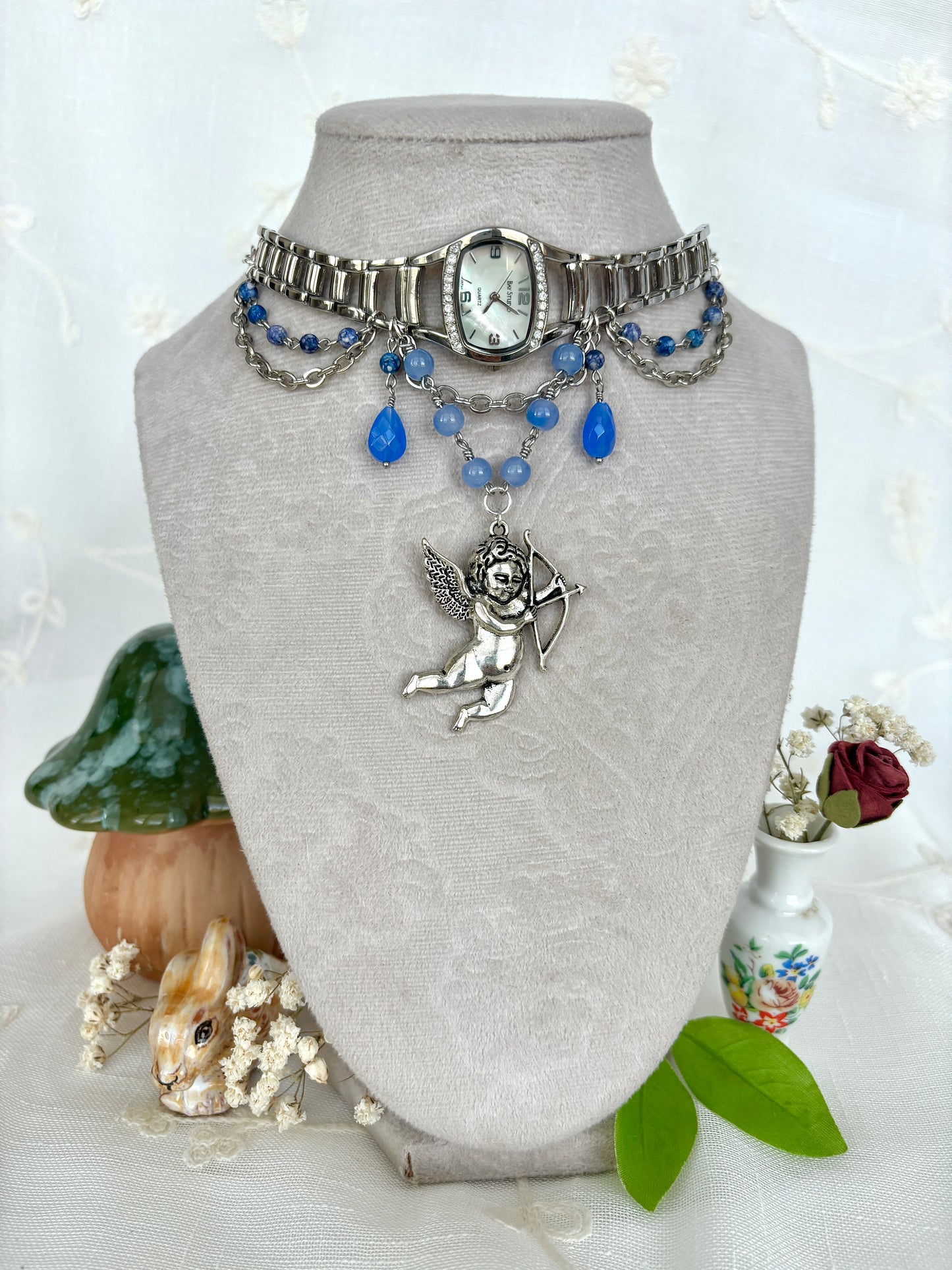 "Cupid Shuffle" Watch Necklace