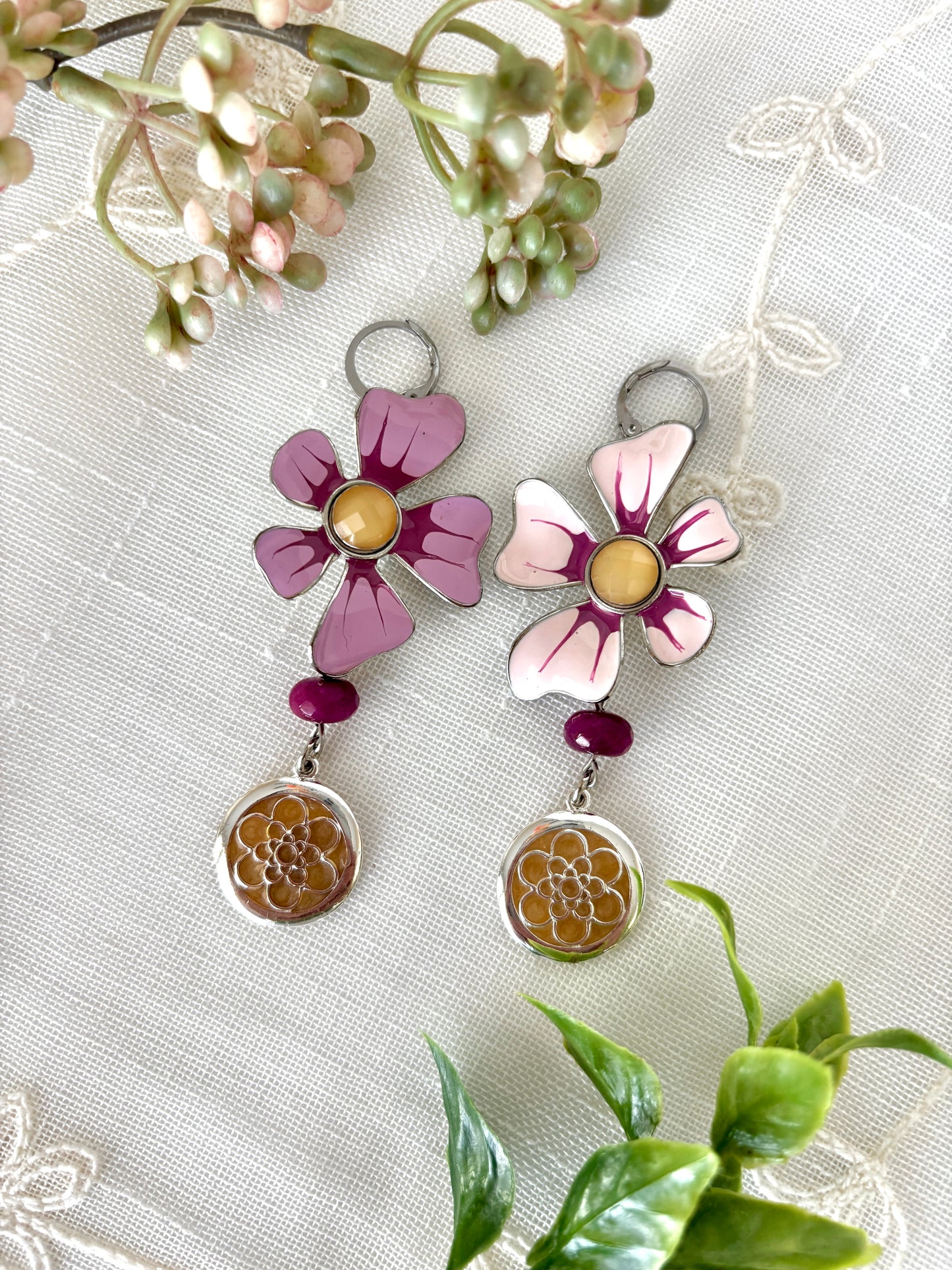 "Flora-Donna Girl" Earrings