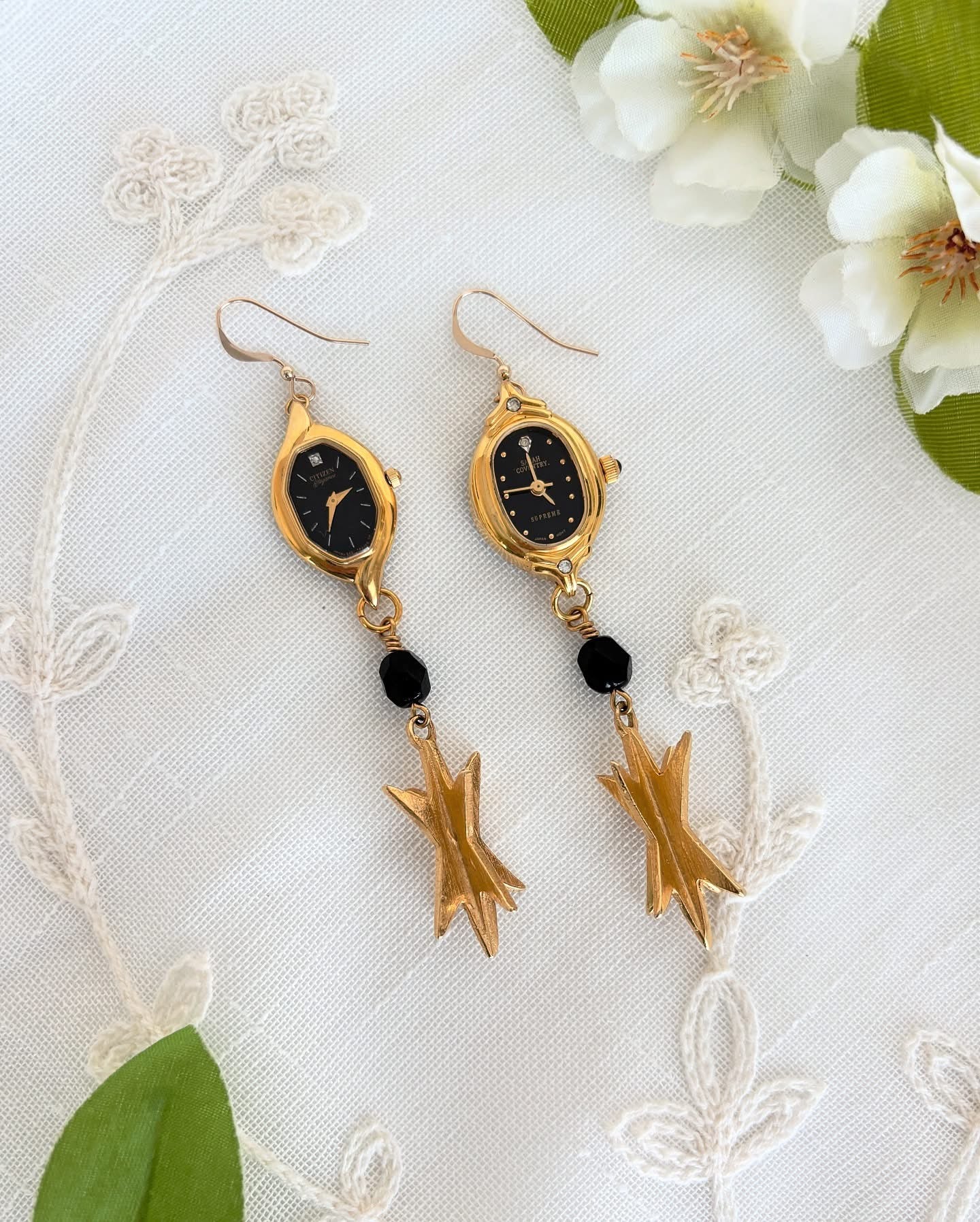 "Star-ting Over" Watch Earrings