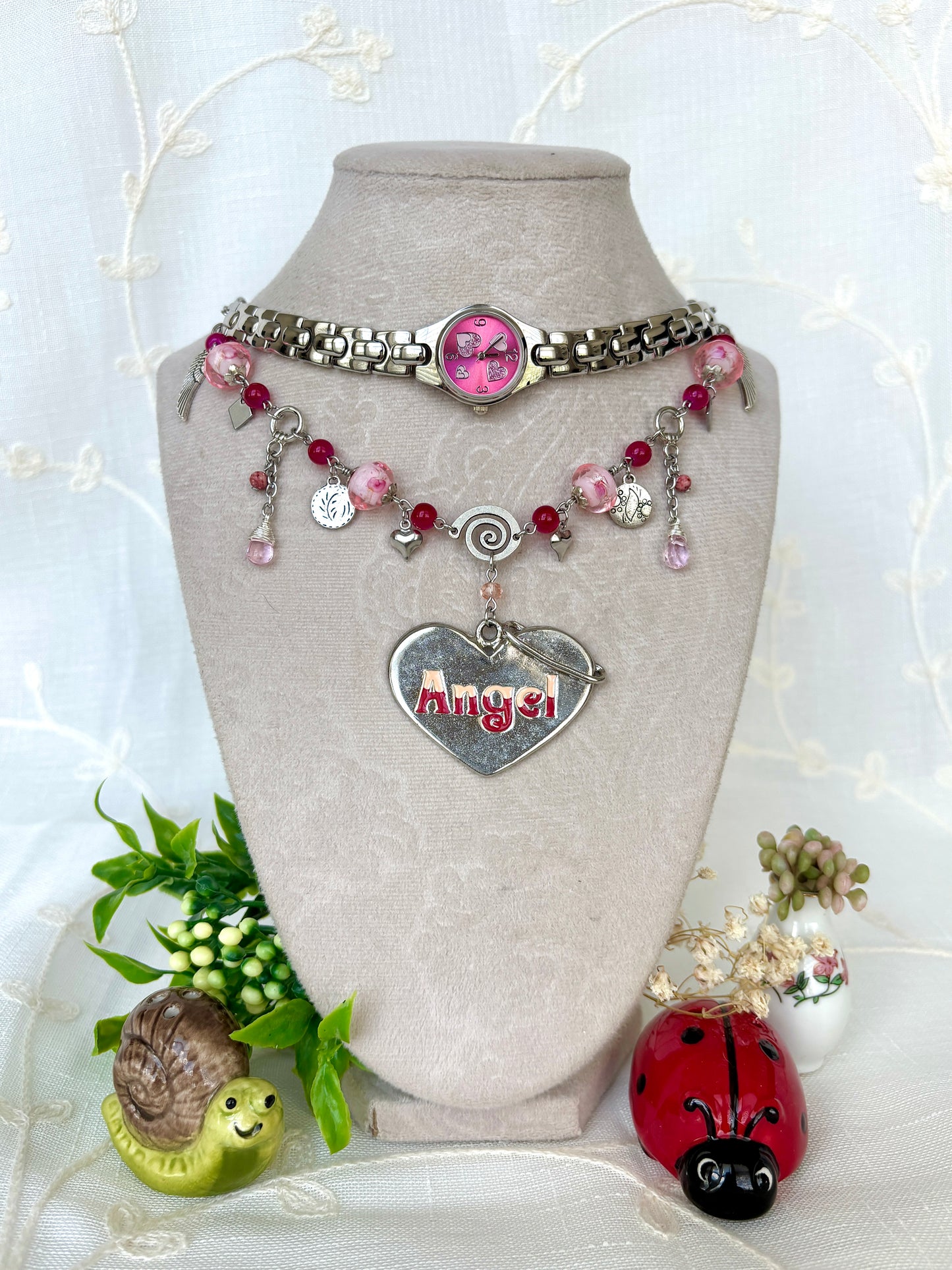 “Angel Cake” Watch Necklace