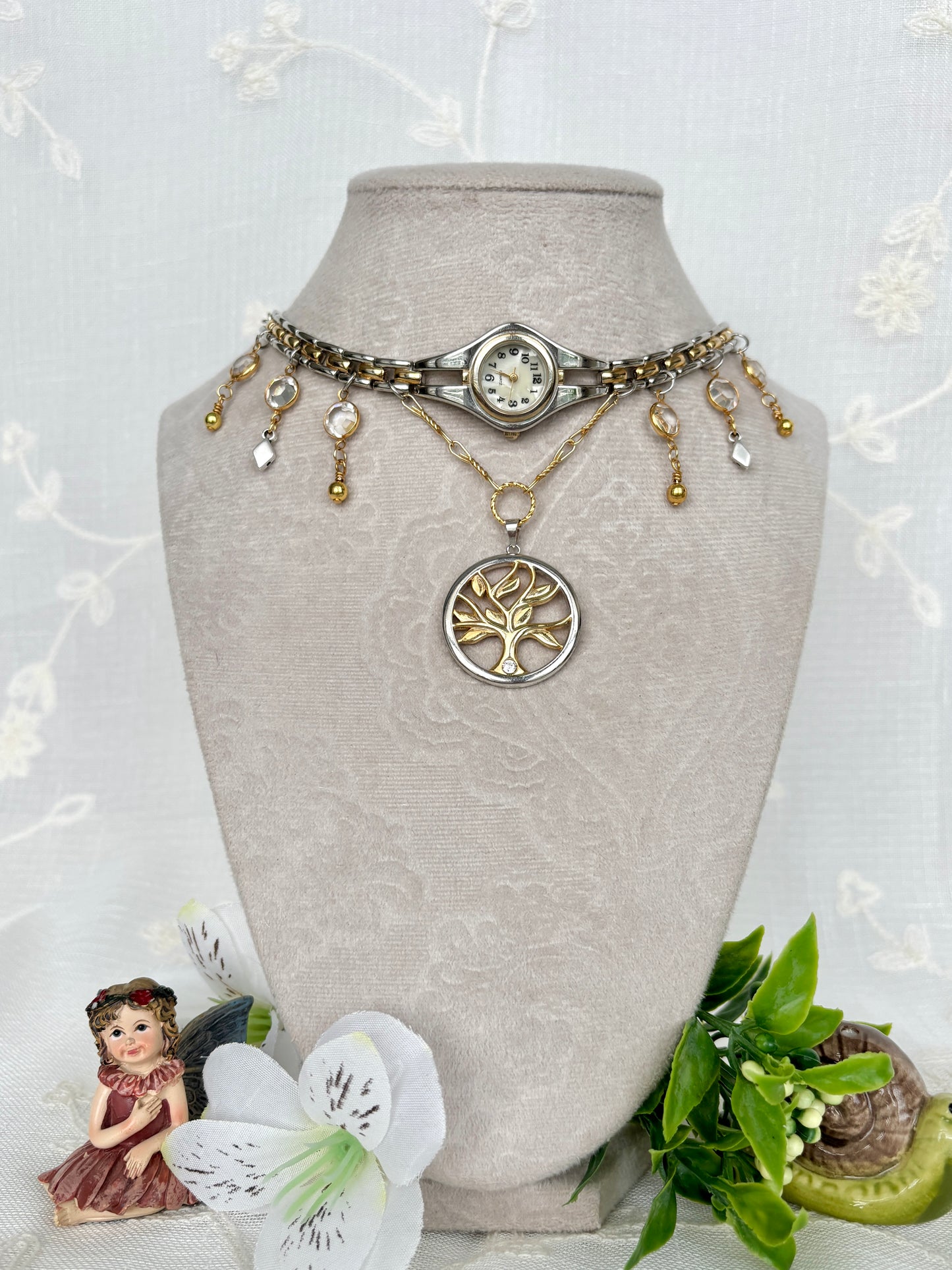 "Way To Grow" Watch Necklace