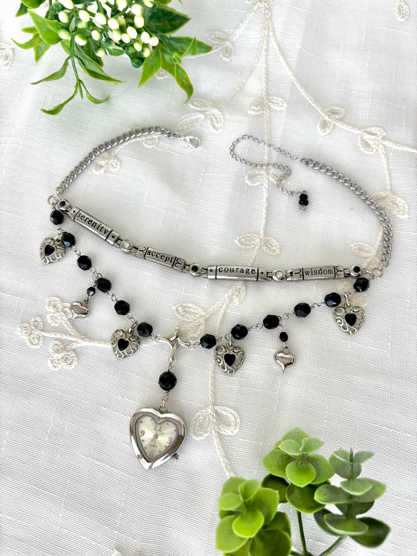 "Inspired Shadows" Watch Necklace