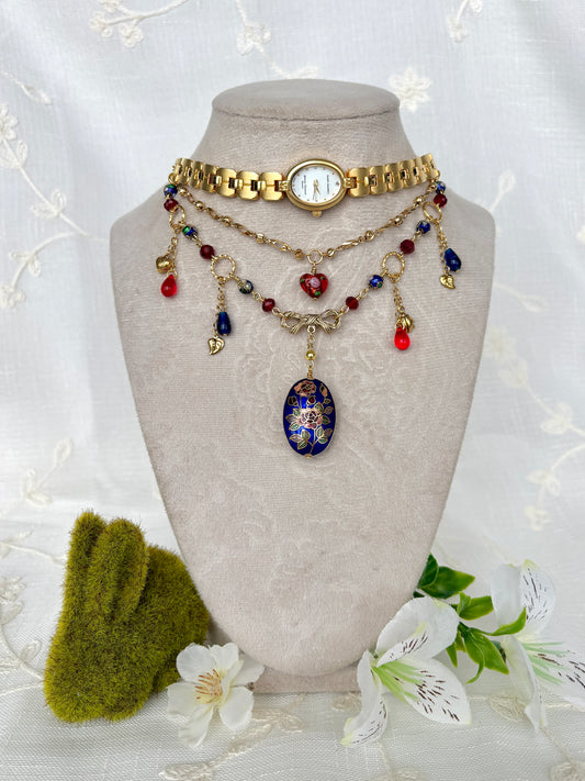 "Rose & Conquered" Watch Necklace
