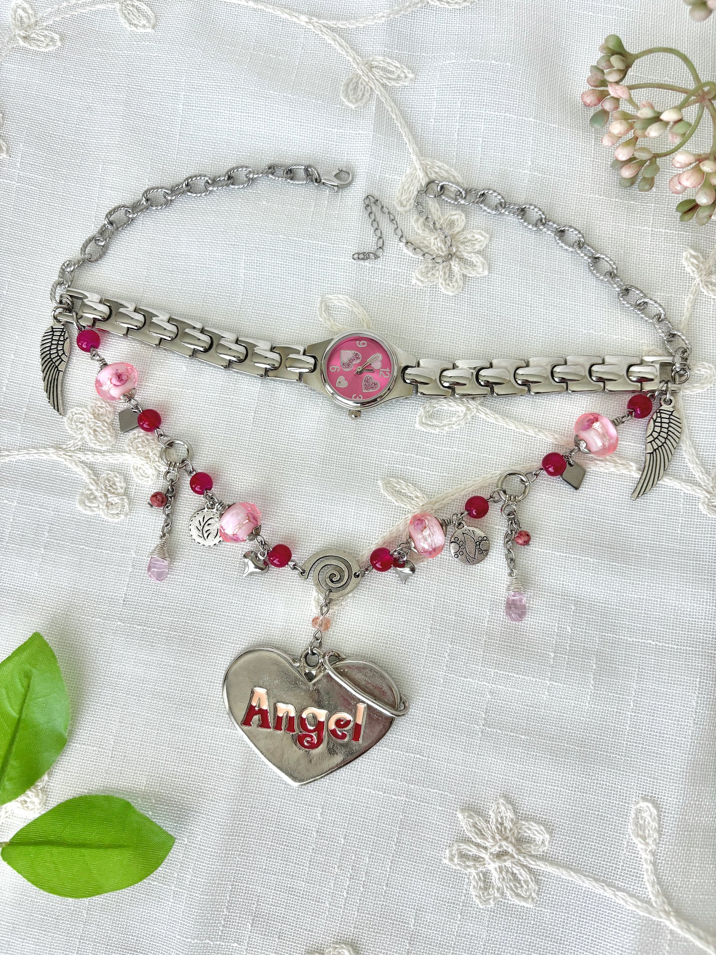 “Angel Cake” Watch Necklace