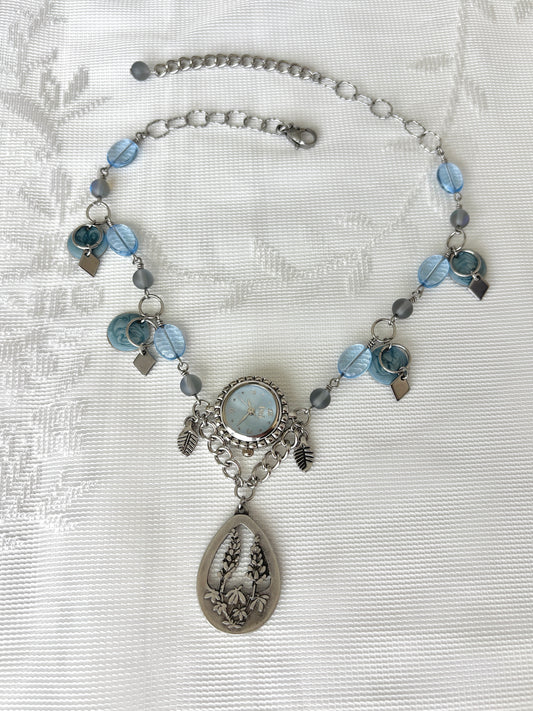 “Azure Yourself” Watch Necklace