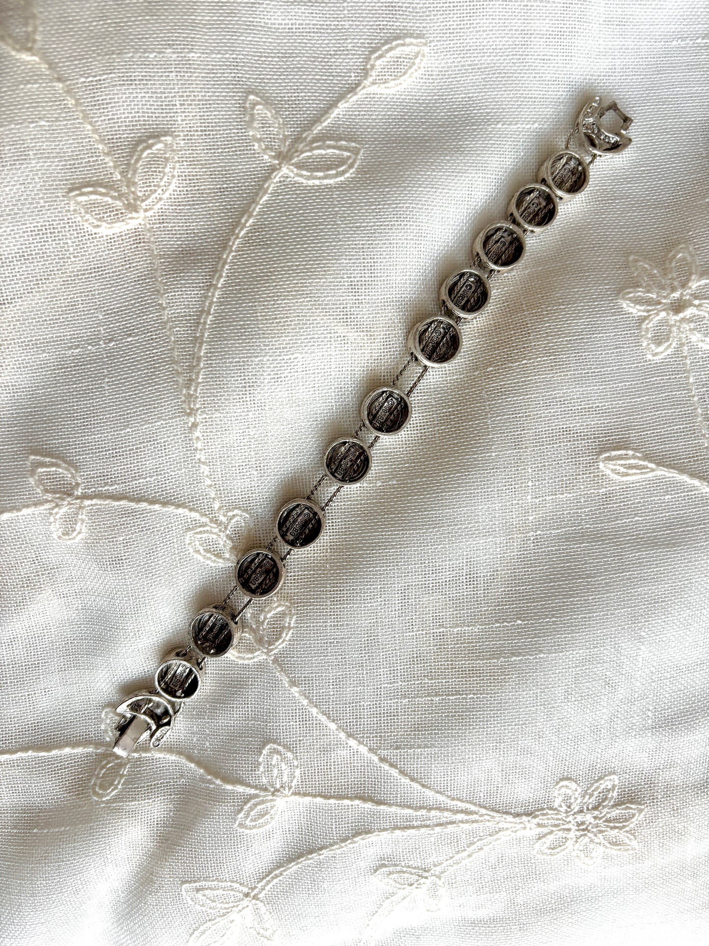 1995 Silver Billiard Balls Slider Charm TOFA Bracelet