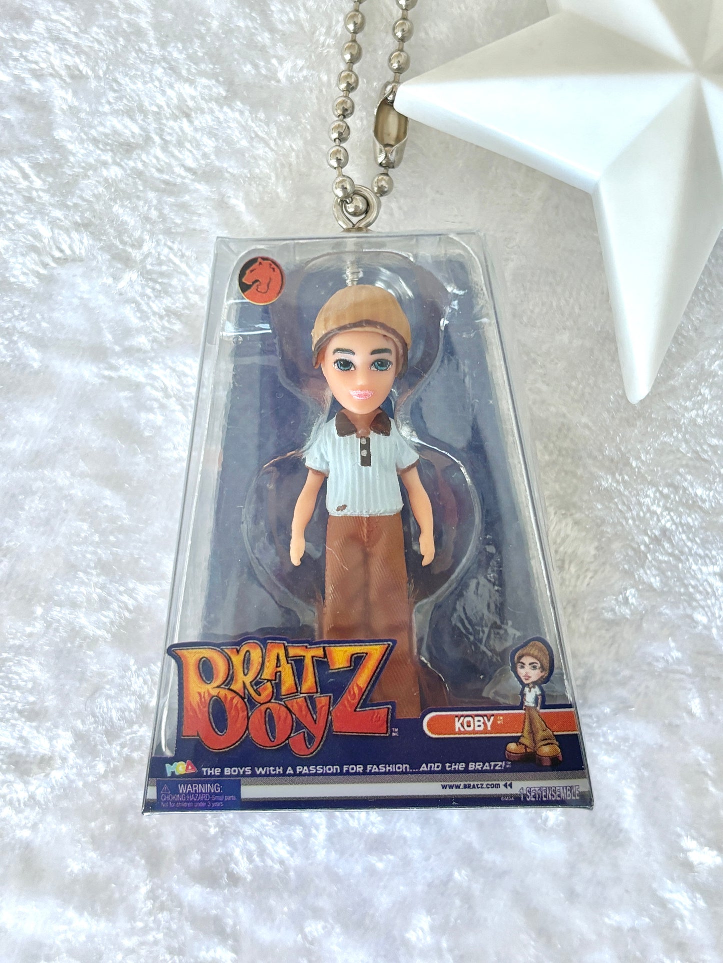 Bratz Boyz Charmed Keychain - Koby w/ White Star Brush