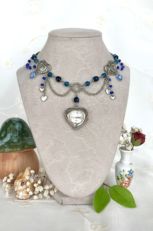 "I Can Azure You" Watch Necklace