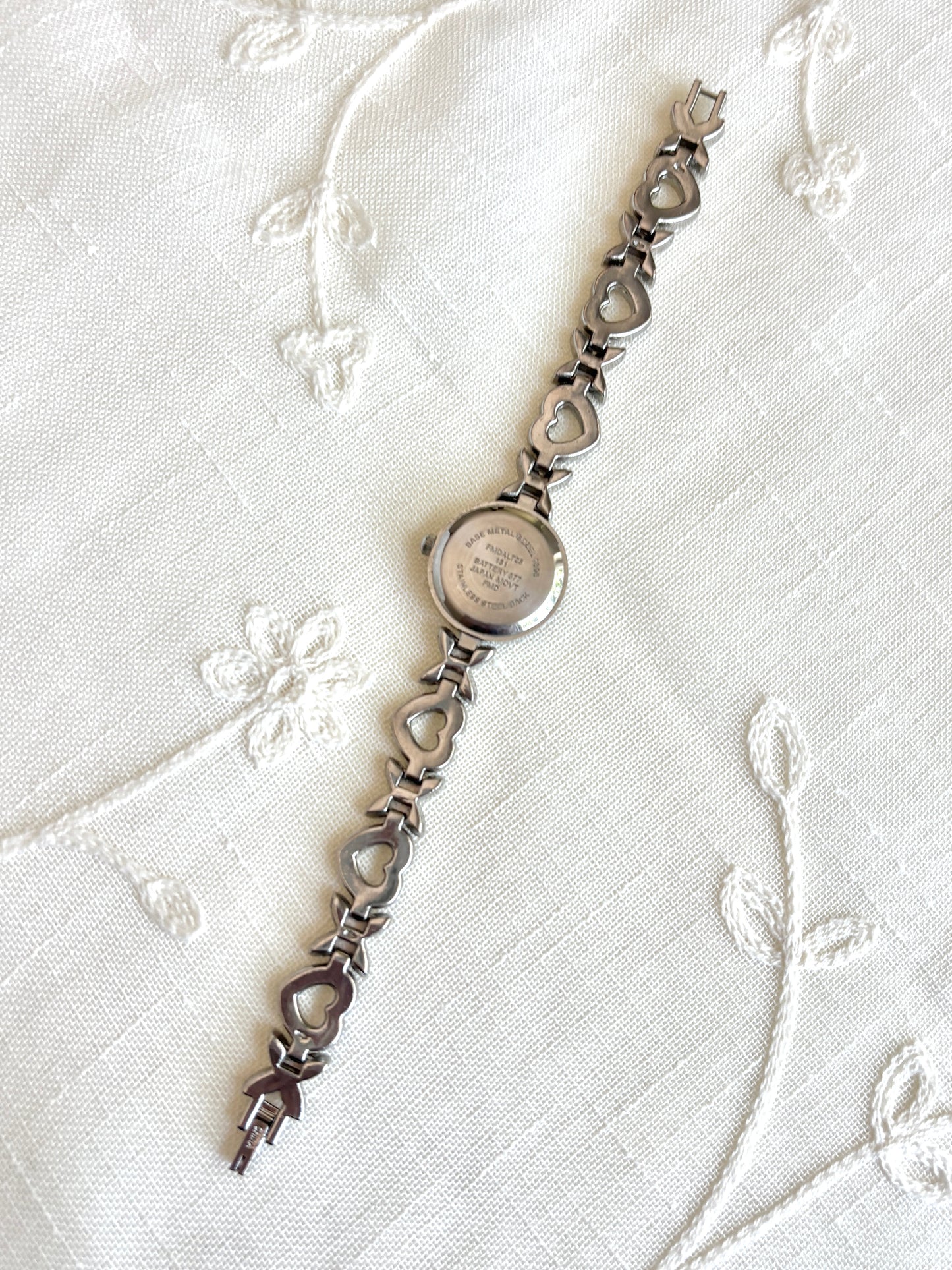 Rhinestone “XO” Heart Watch