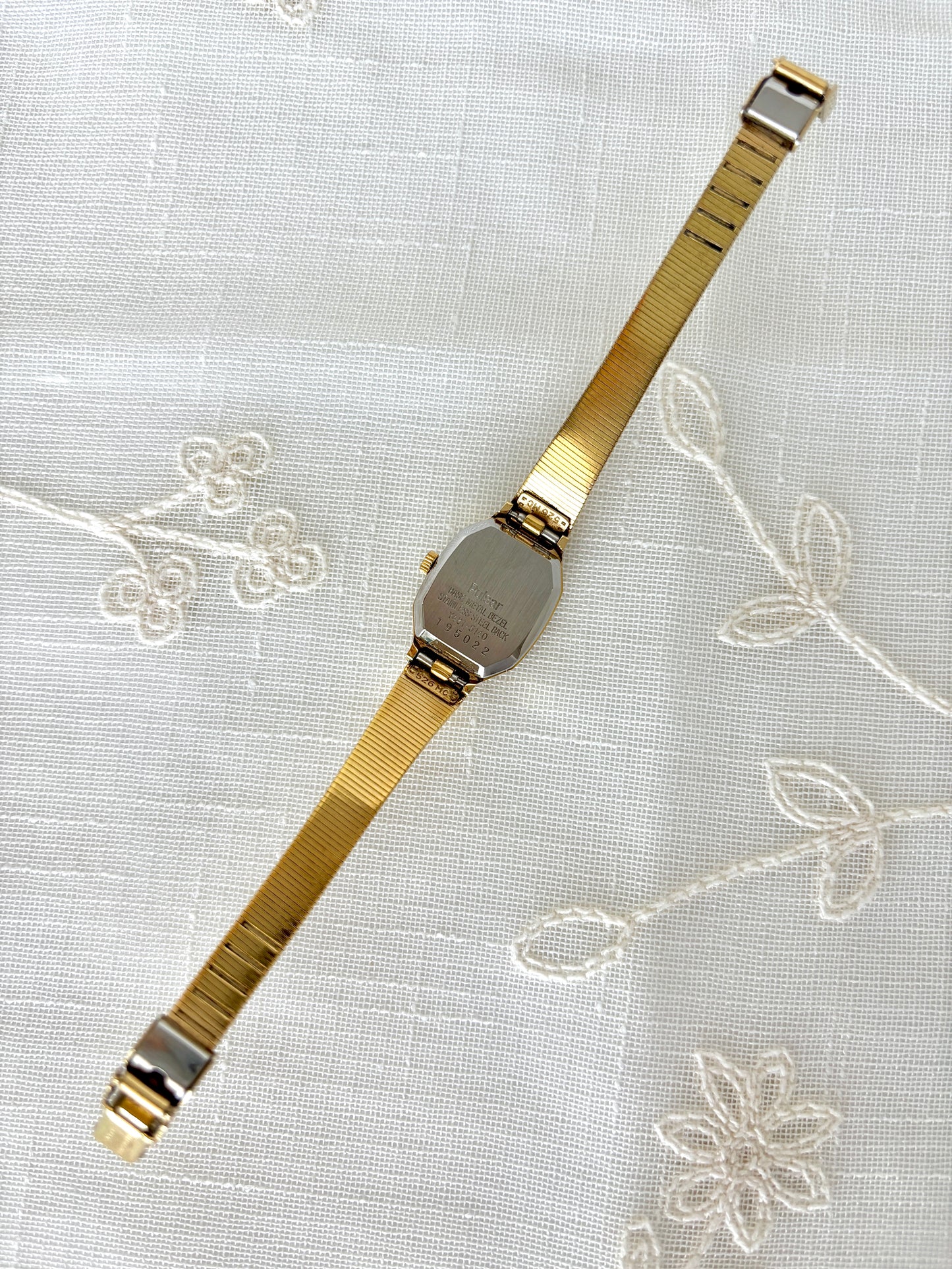 Pulsar Square Goldtone Classy Watch