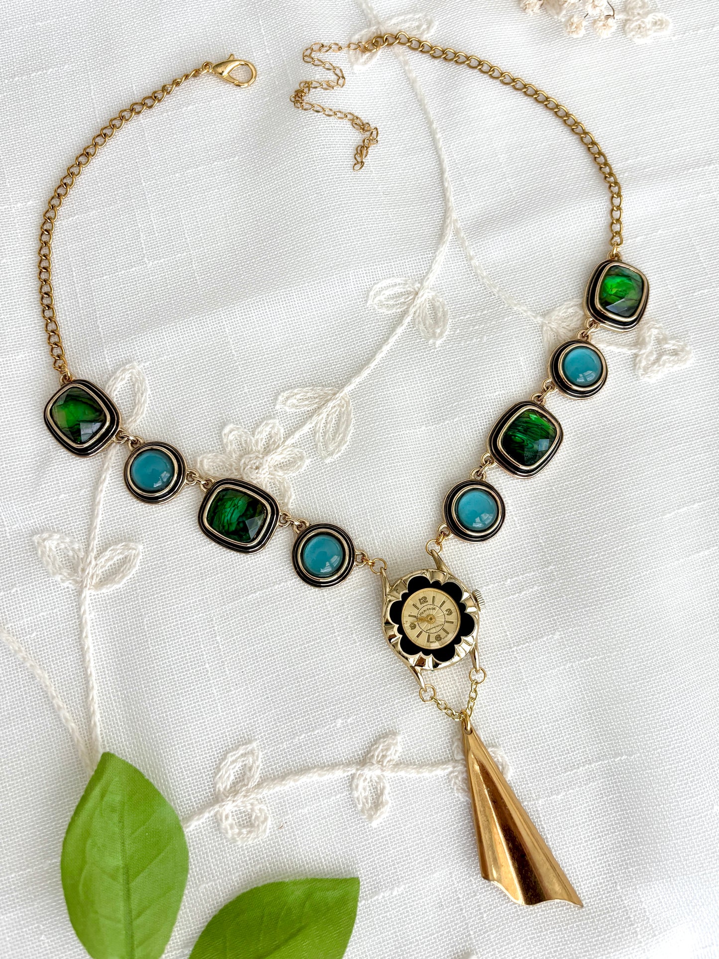 "Jewel The Day" Watch Necklace