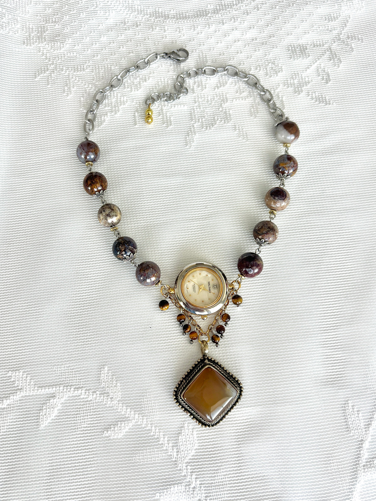"Grounded Here” Watch Necklace