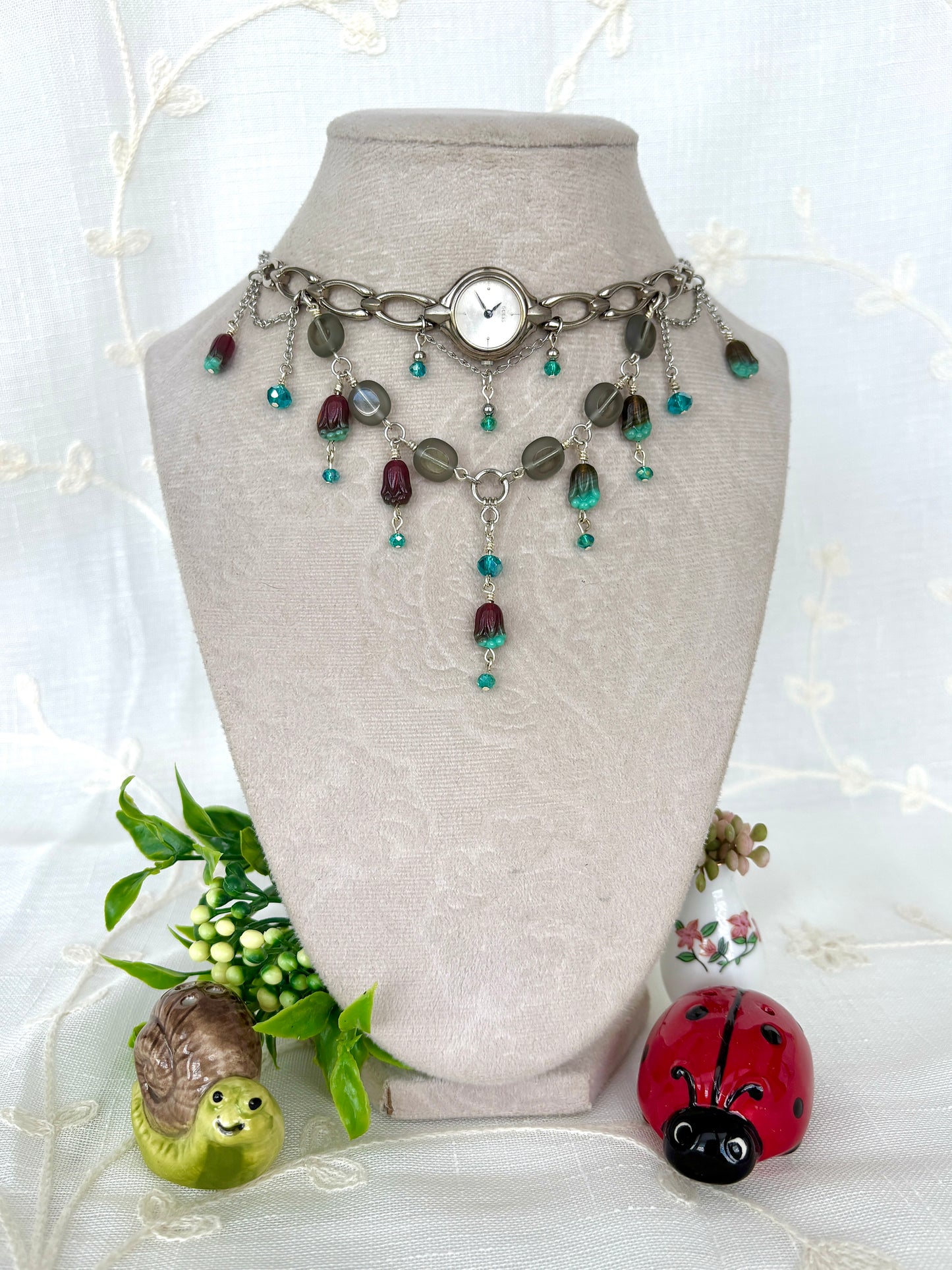 “Iris-istible” Watch Necklace by