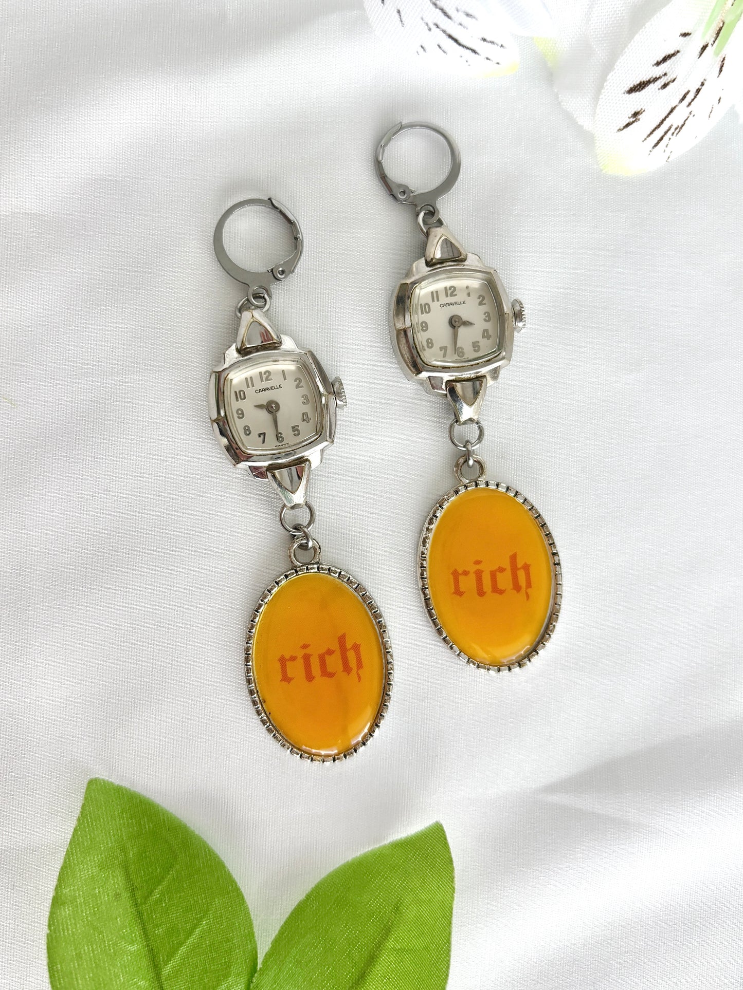 “That’s Rich” Watch Earrings
