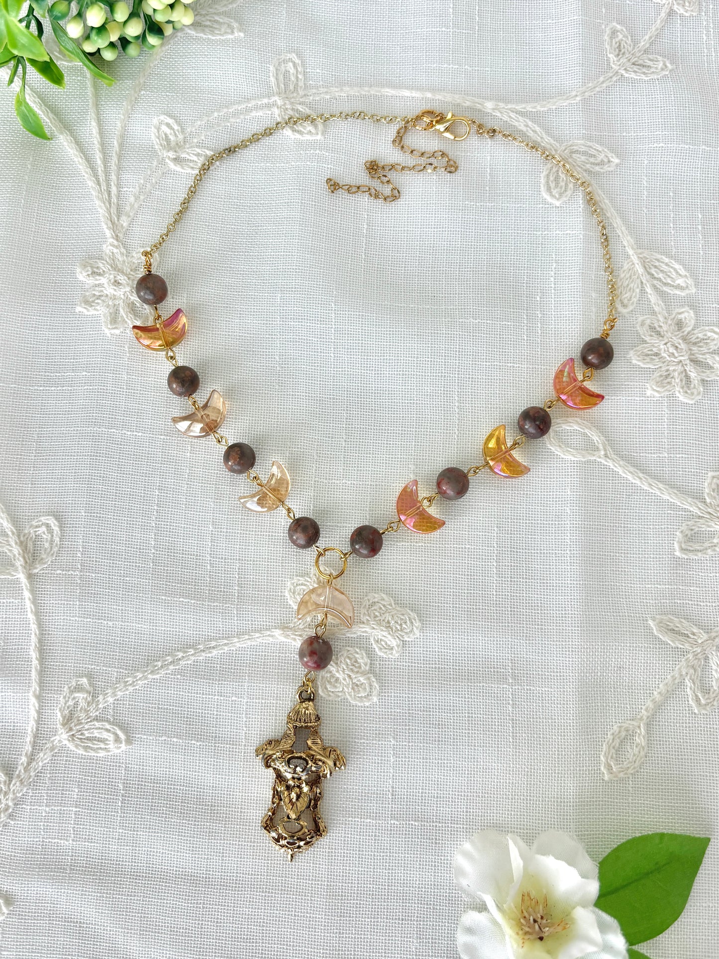 “Golden Phases” Necklace