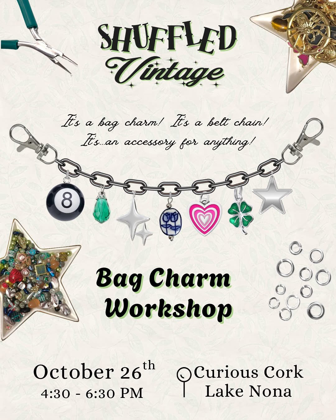 Upcycled Bag Charm Workshop Reservation