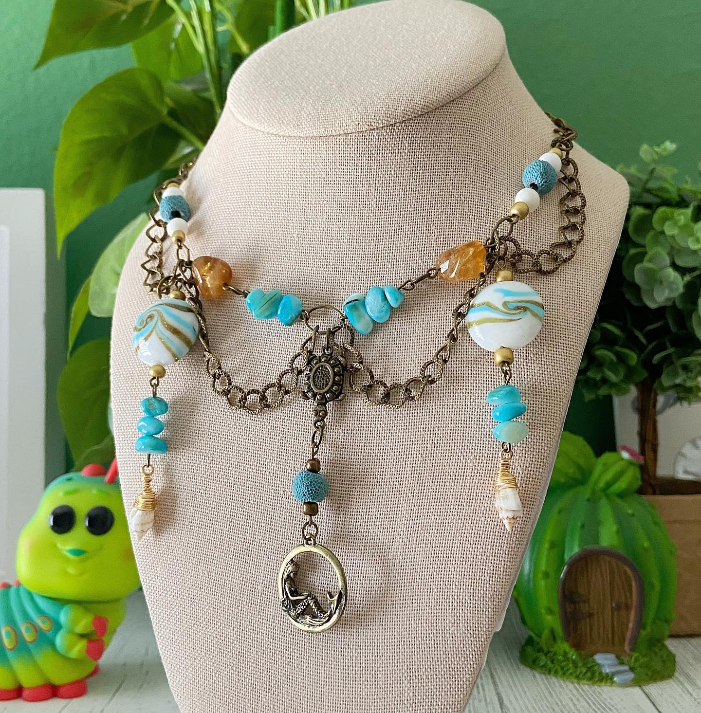 "Sunken Treasure" Necklace and Earrings Matching Set