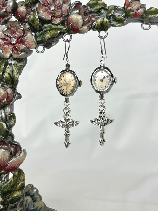 “Stay Sharp” Watch Earrings