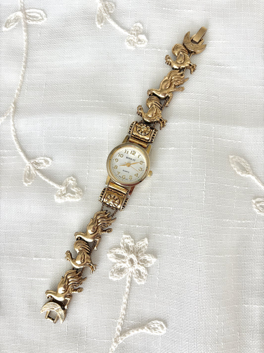 Bond St Gold Chicken Slider Charm Watch