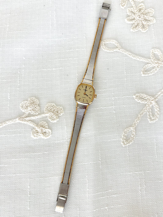 Pulsar Two Tone Sleek Band Quartz Watch