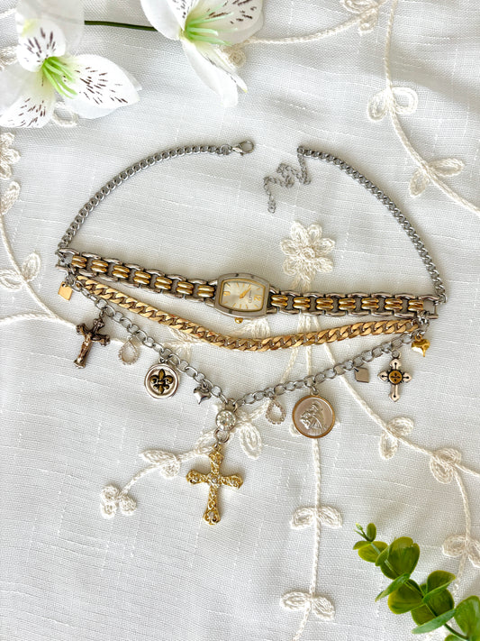 “Divine Divide” Watch Necklace