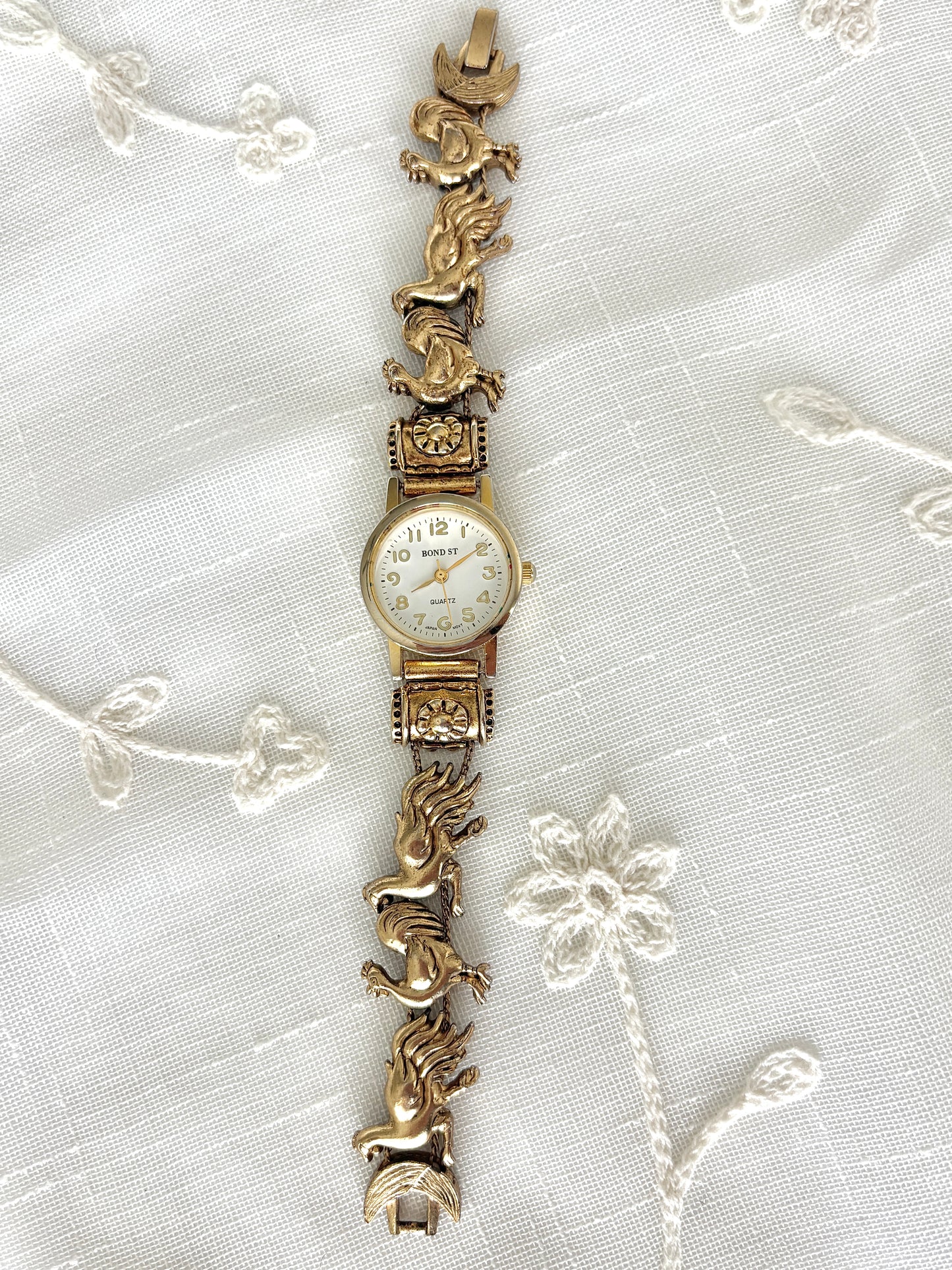 Bond St Gold Chicken Slider Charm Watch