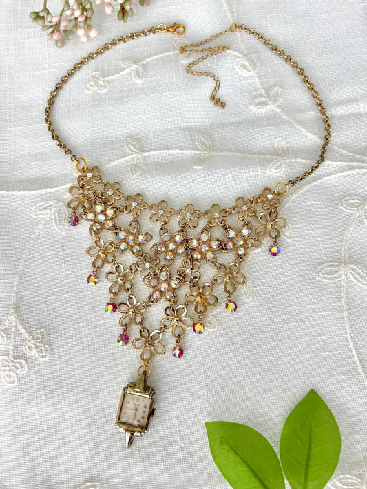 "You'll Be Bouquet" Watch Necklace