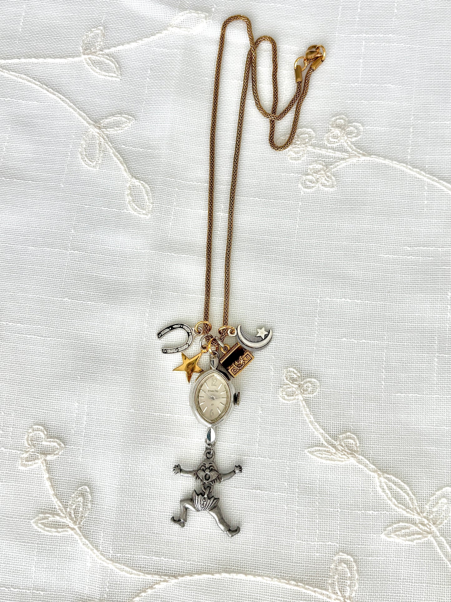 Silver Starlite - Watch Charm Necklace