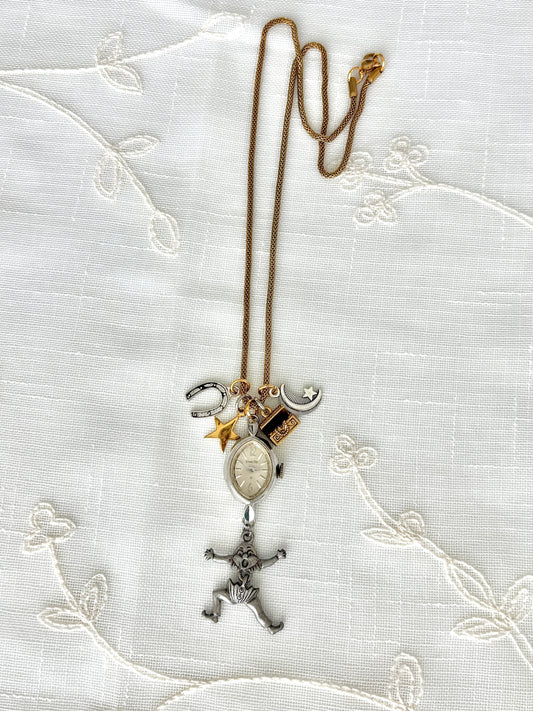 Silver Starlite - Watch Charm Necklace