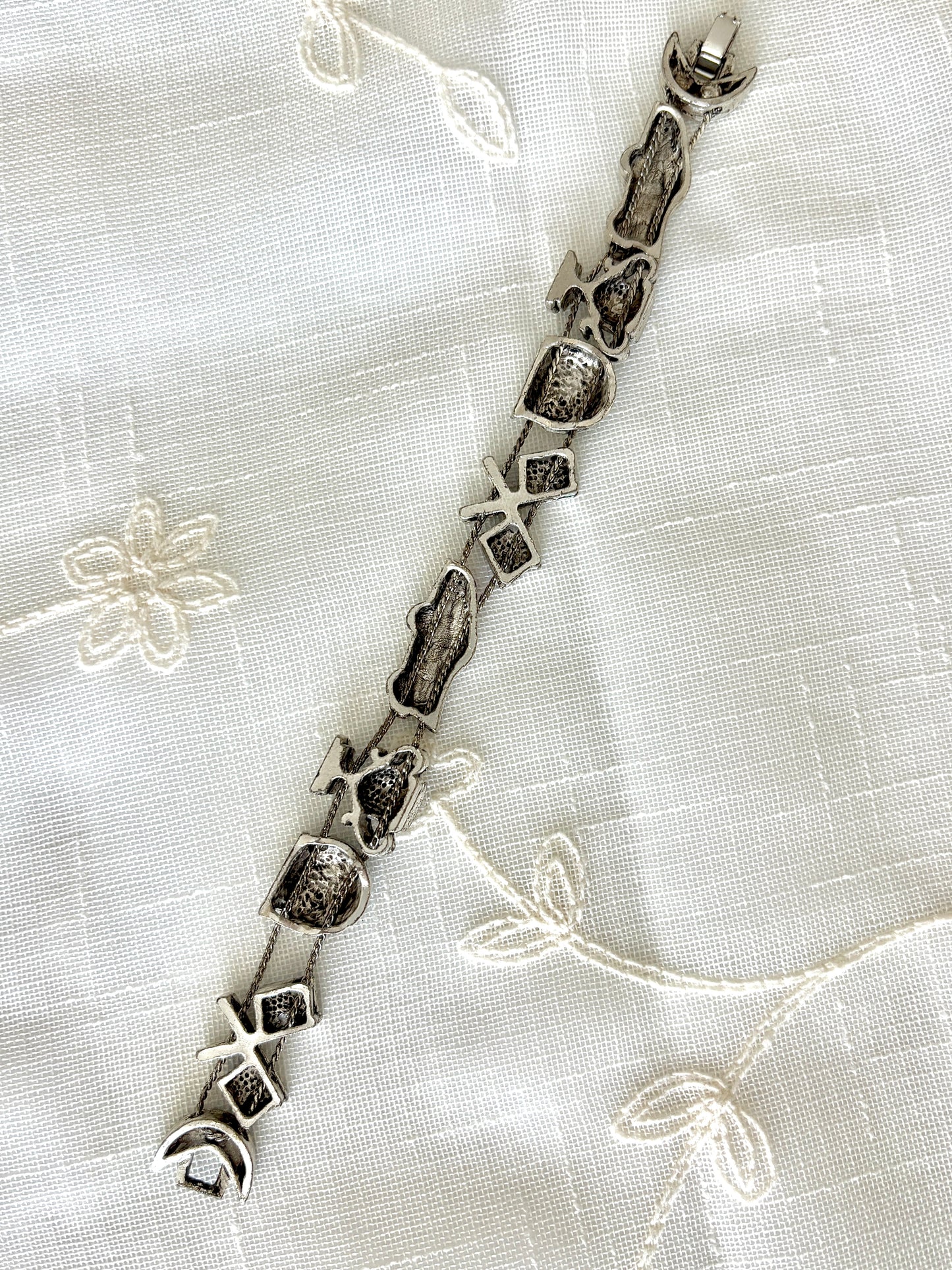 Enamel Racing Theme Slider Bracelet