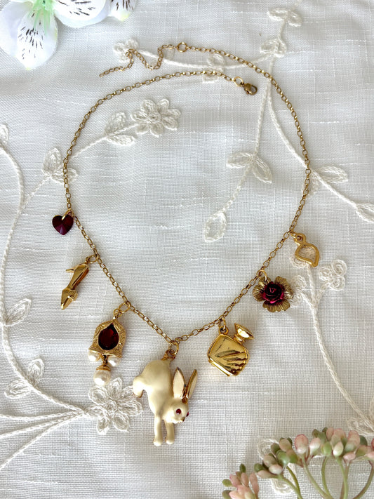 “Rabbit Hole (Left Shoe)” Charm Necklace