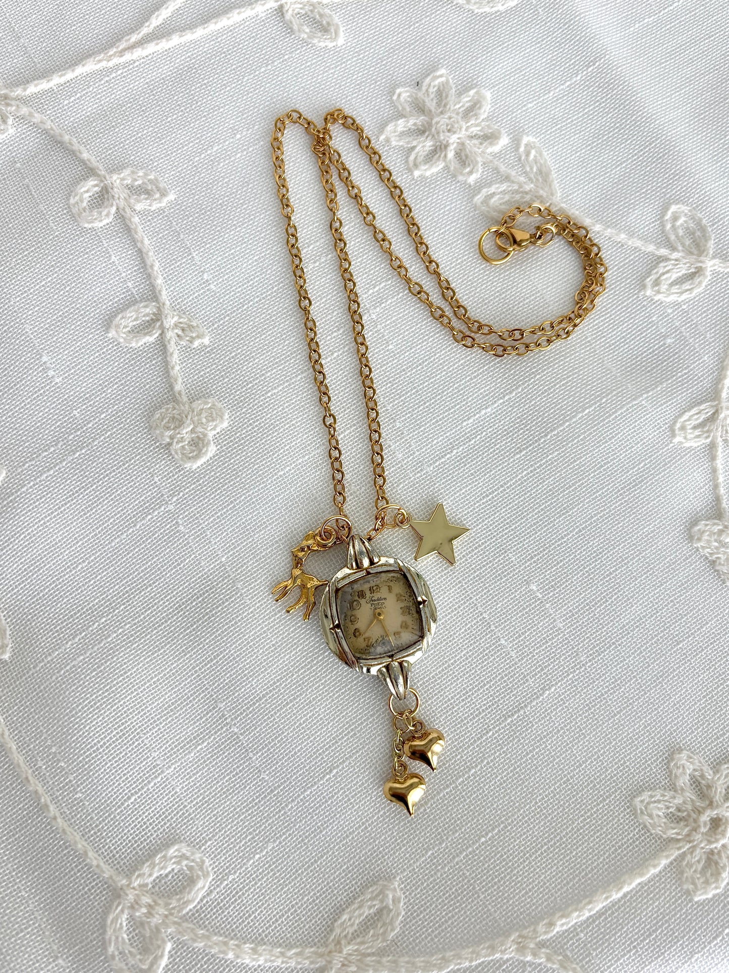 Gold Tradition - Watch Charm Necklace