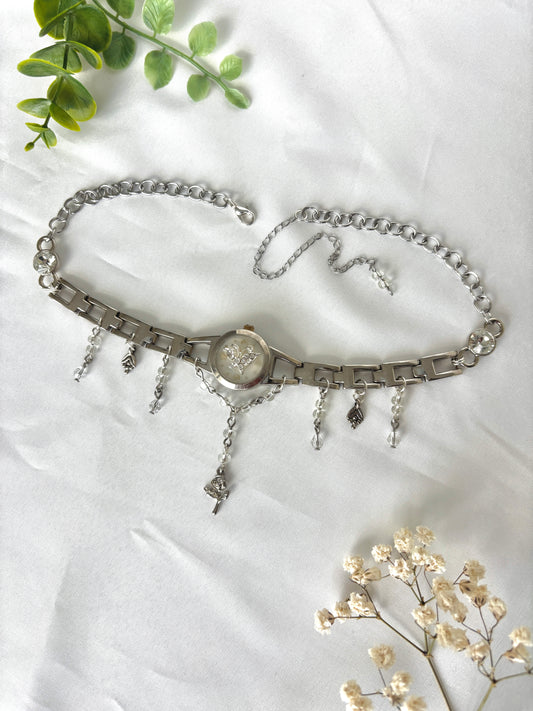"Delicate Lustere" Watch Necklace