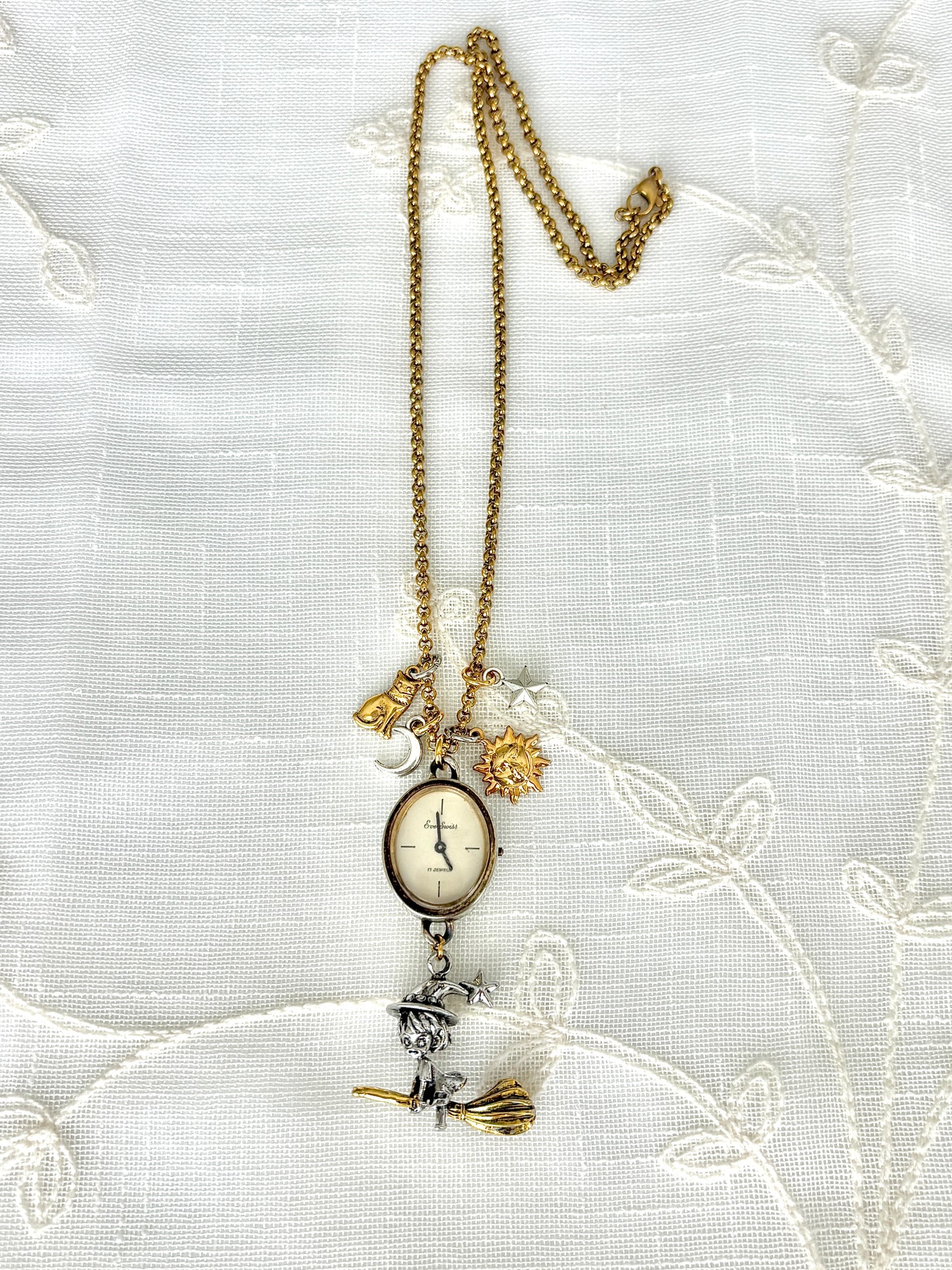 Gold Everswiss - Watch Charm Necklace