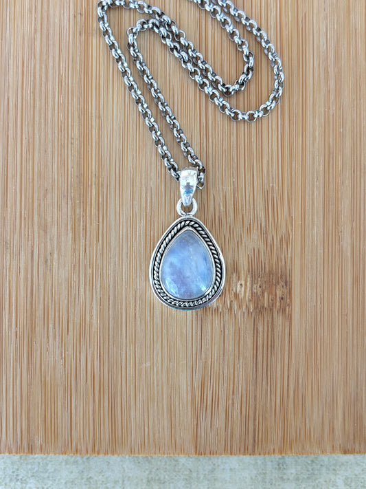Teardrop Moonstone • Sterling .925 Pendant