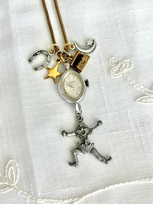 Silver Starlite - Watch Charm Necklace