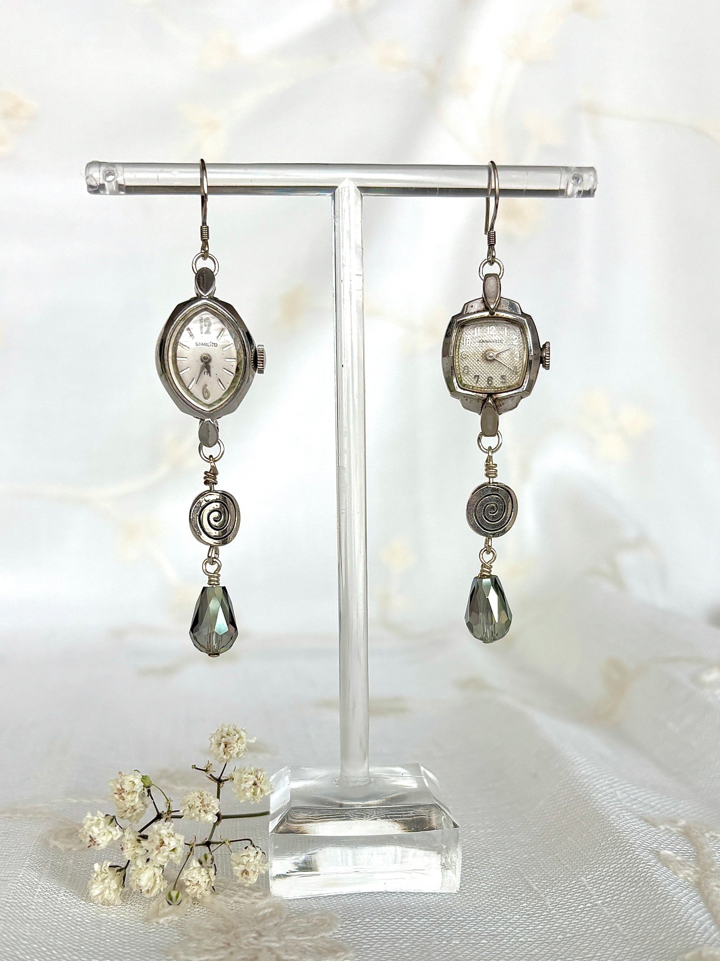 "Time Vortex" Watch Earrings