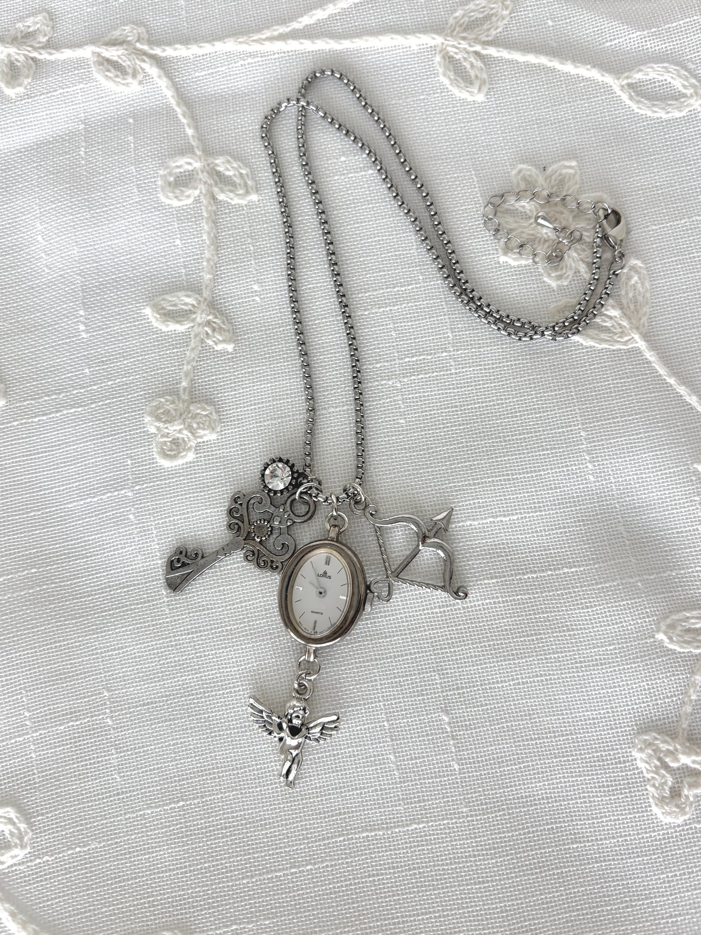 Silver Lorus - Watch Charm Necklace