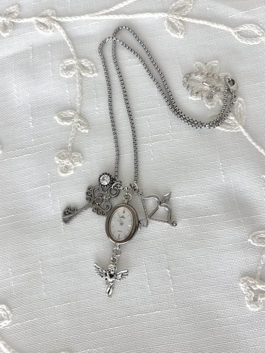 Silver Lorus - Watch Charm Necklace