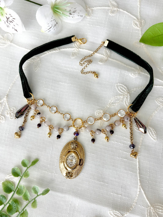 "Just Lilac Me" Watch Necklace
