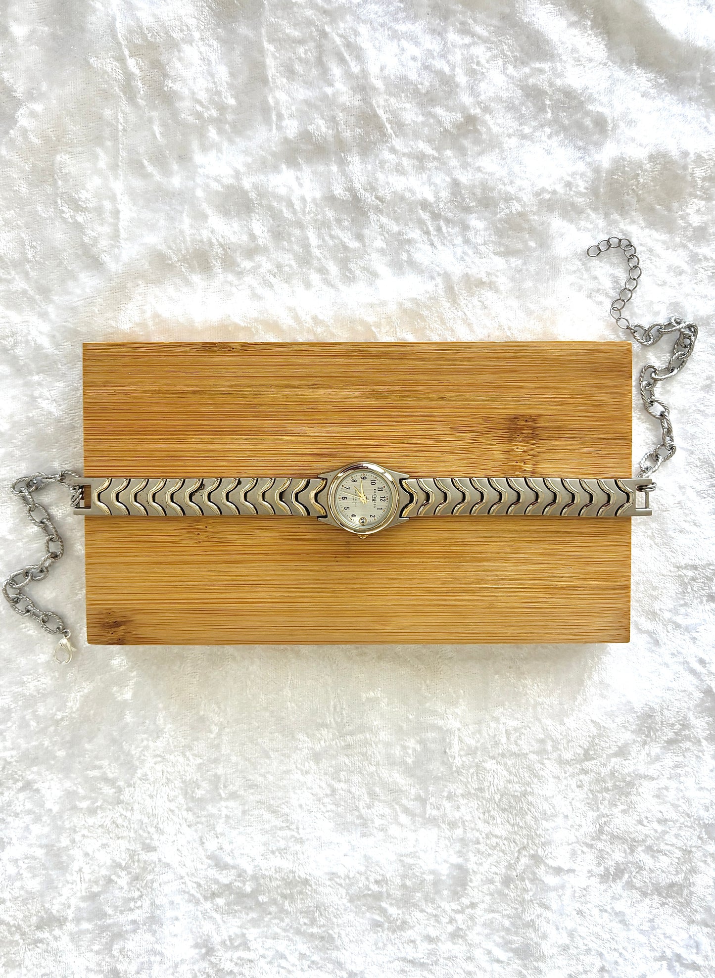 Silver Chevron Watch Choker - L.A. Express