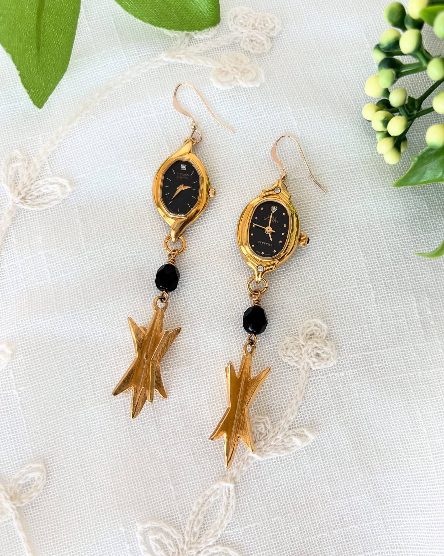 "Star-ting Over" Watch Earrings