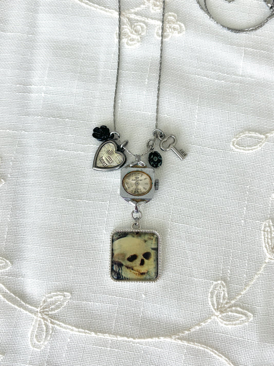 Silver John Cardot - Watch Charm Necklace