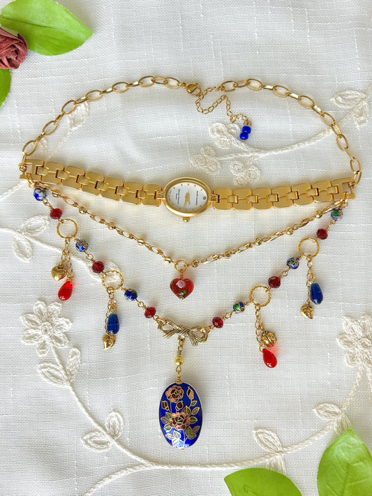 "Rose & Conquered" Watch Necklace