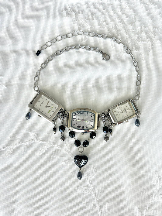 "All Wound Up” Watch Necklace