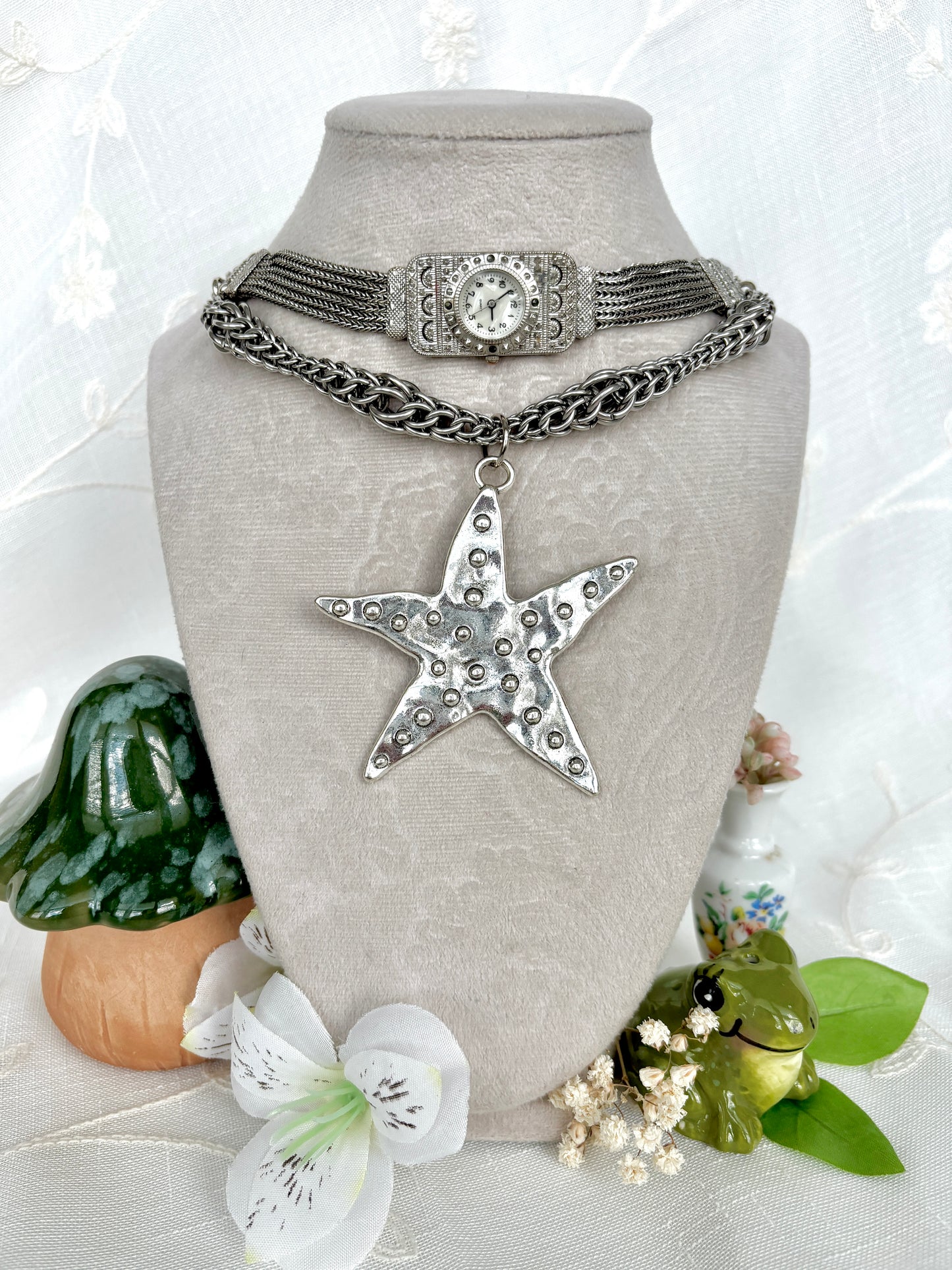 "Star-e At Me" Watch Necklace