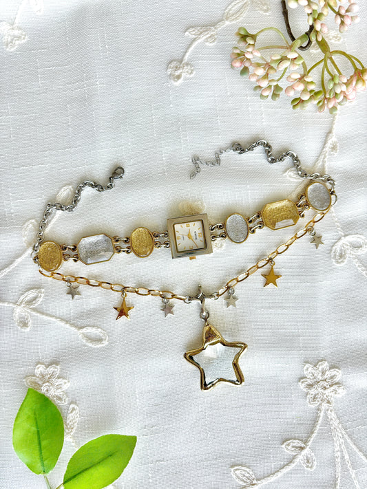"Meteor Shower" Watch Necklace