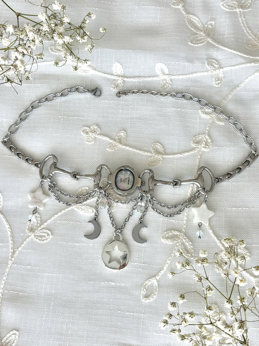 "In Your Orbit" Watch Necklace