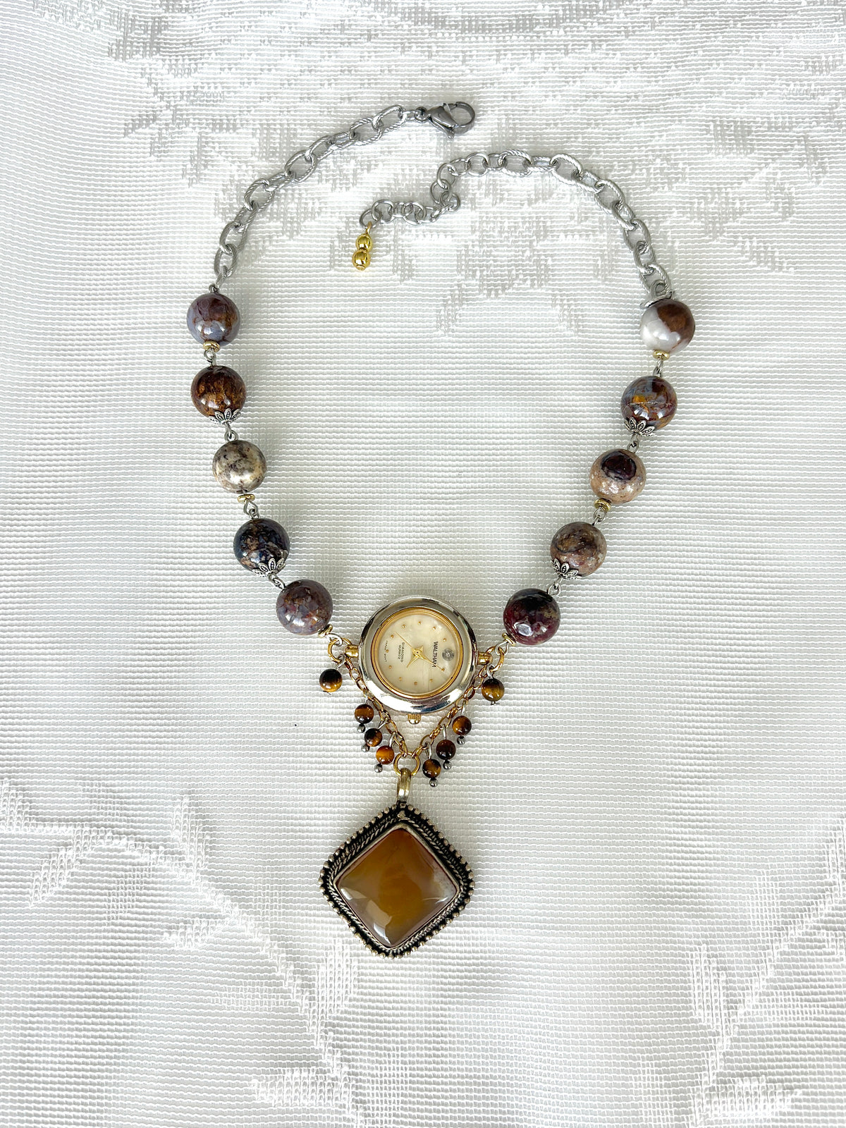 "Grounded Here” Watch Necklace