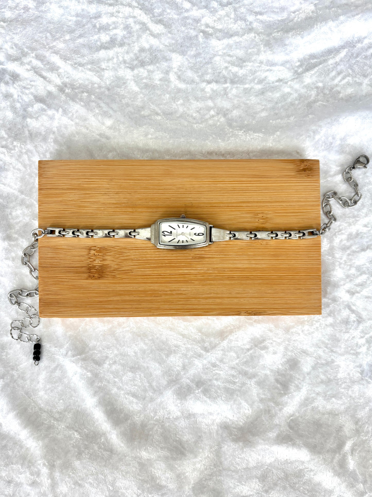 Asymmetrical Silver Watch Choker - Jaclyn Smith